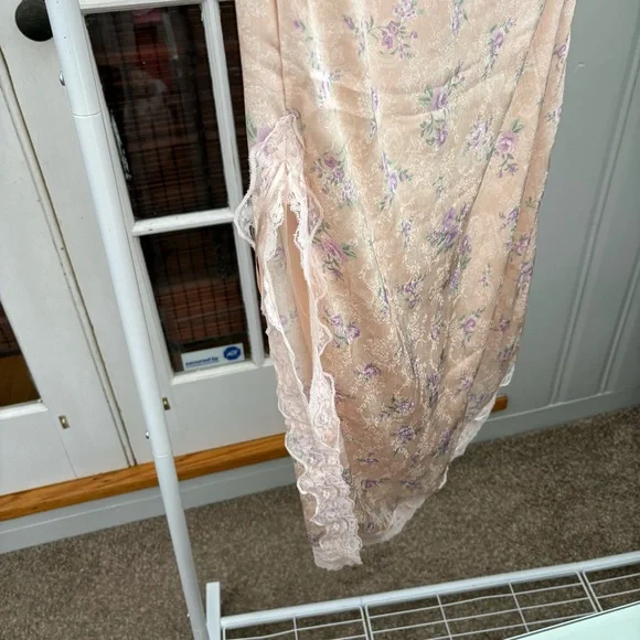 Floral Satin Midi Skirt, S, NWT - Picture 5 of 8